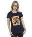 Disney - T-shirt BIG HERO BAYMAX FRED NEWSPAPER - Femme (Bleu marine) - UTBI13108-2