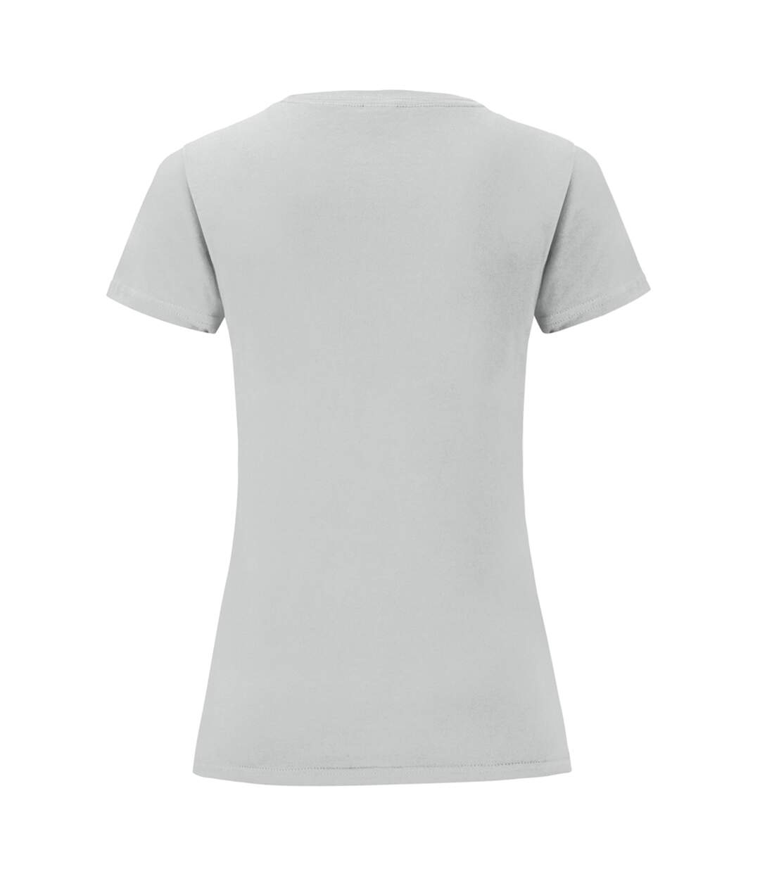 T-shirt manches courtes iconic femme gris clair Fruit of the Loom