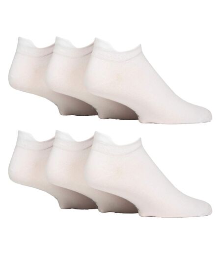 Gentle Grip - Homme 6 Paires Socquettes Coton Basses Languette Talon
