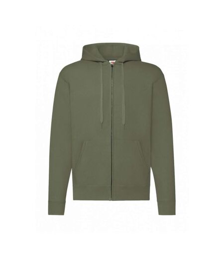 Sweat À Capuche Classic Homme Olive Classique Fruit Of The Loom