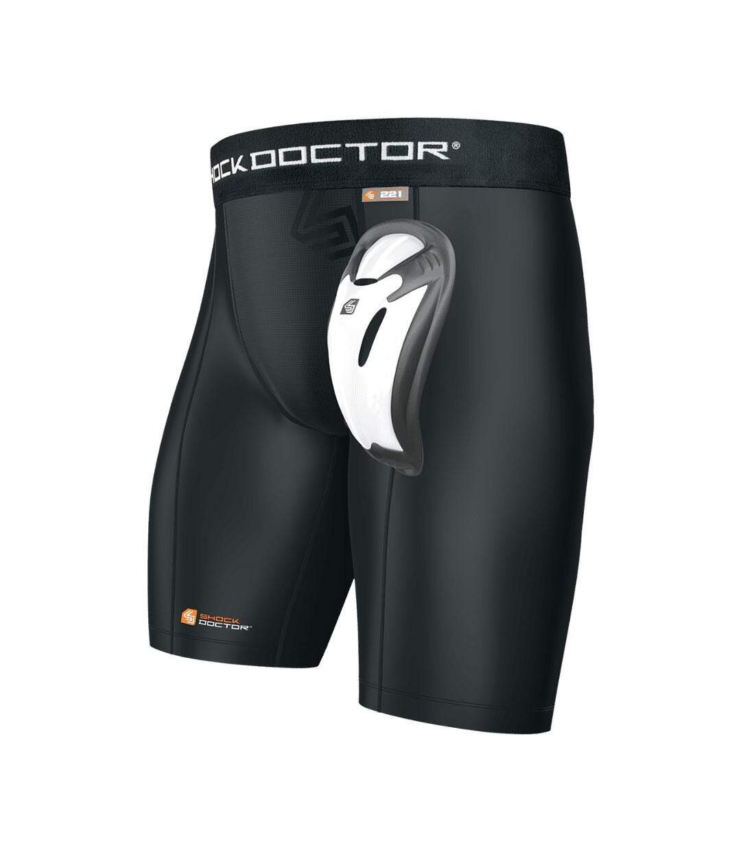 Core Compression Shorts Black Shock Doctor-1