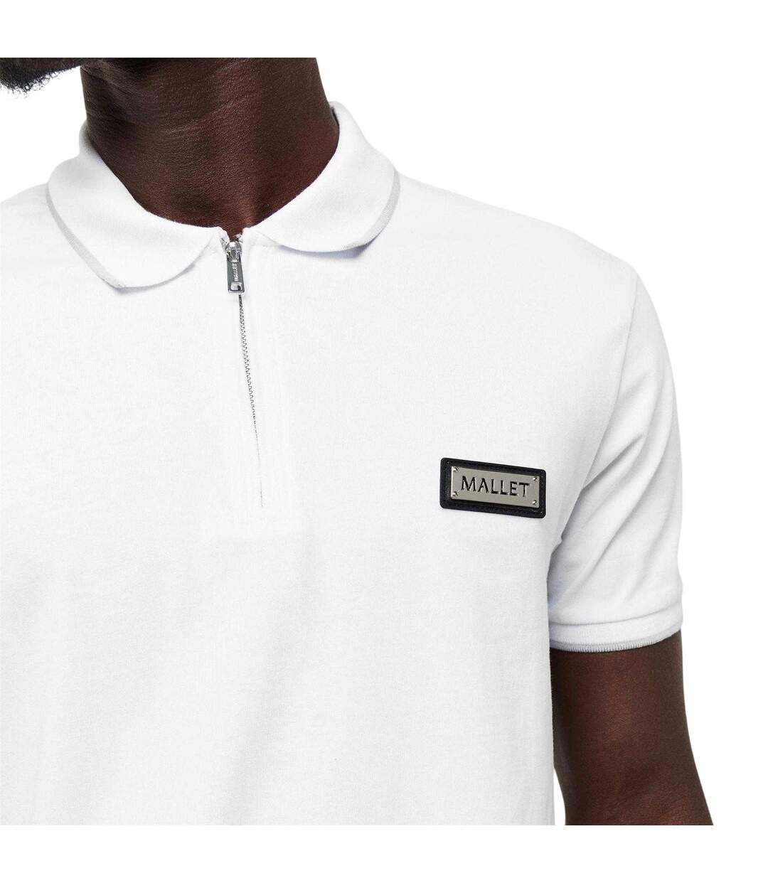 Polo Homme Blanc Neige Mallet-4
