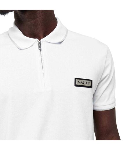 Polo Homme Blanc Neige Mallet