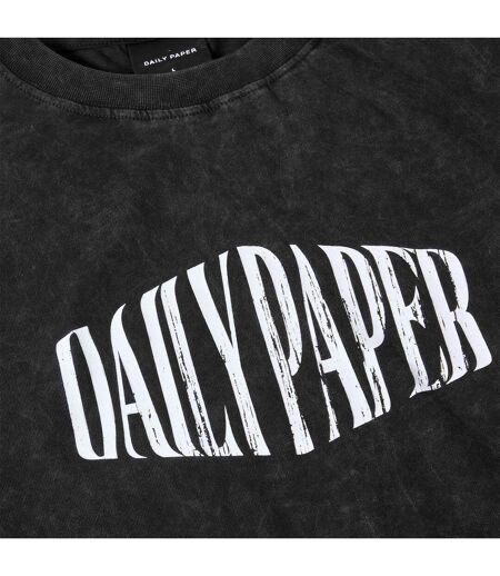 Mens Washed Out Logo T-shirt Black Daily Paper