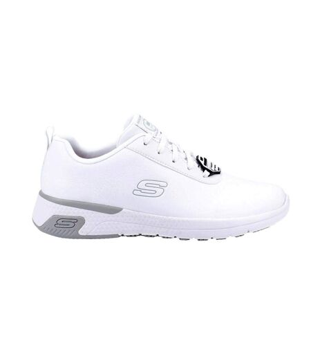 Skechers Womens/Ladies Marsing Gmina Slip Resistant Leather Sneakers (White) - UTFS7812