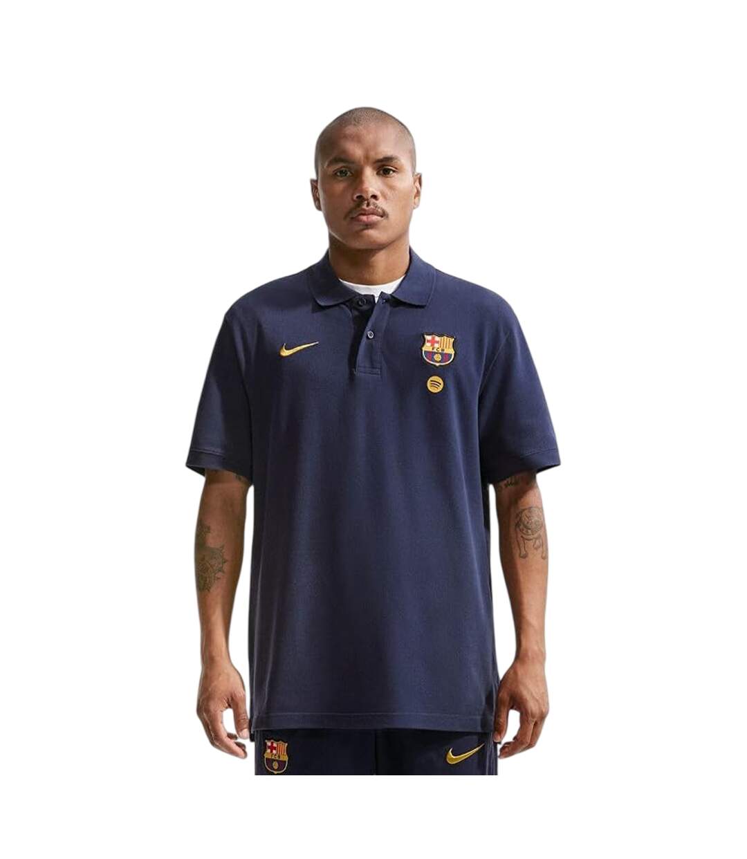 Polo Motif/style Fc Barcelone Homme Bleu Marine Nike-2