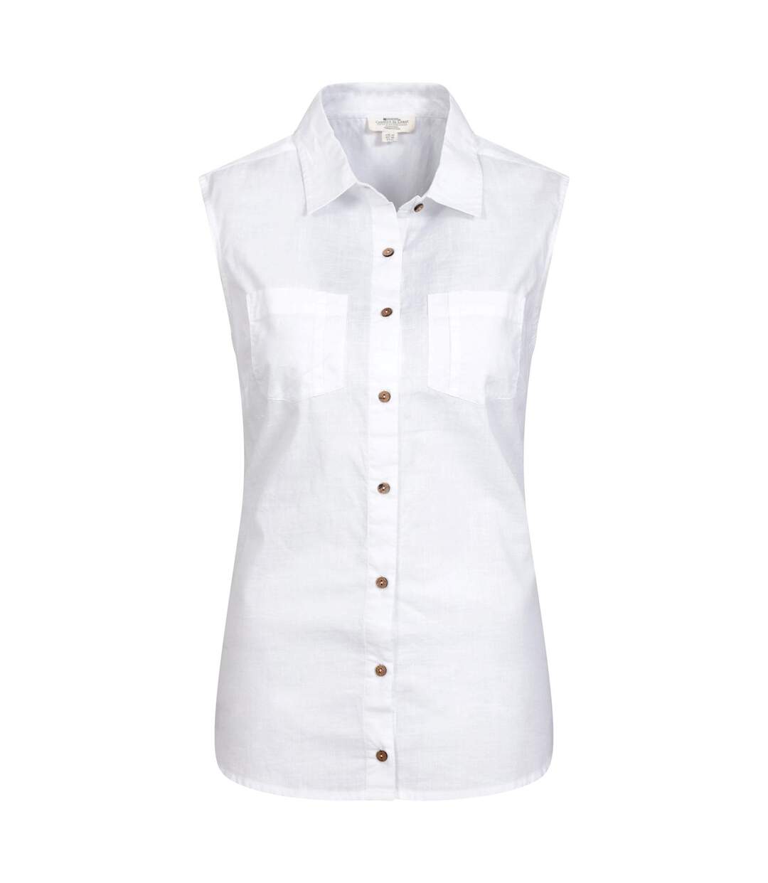 Womens/ladies coconut sleeveless shirt white Mountain Warehouse-4