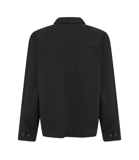 Mens London City Cotton Blend Chest Pocket Regular Field Jacket Black Vans