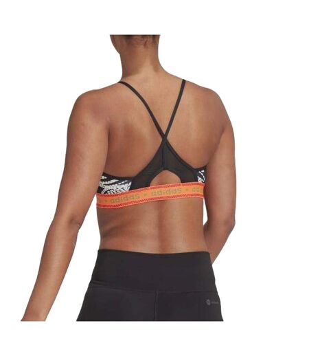Brassière noire/grise à motifs femme adidas farm