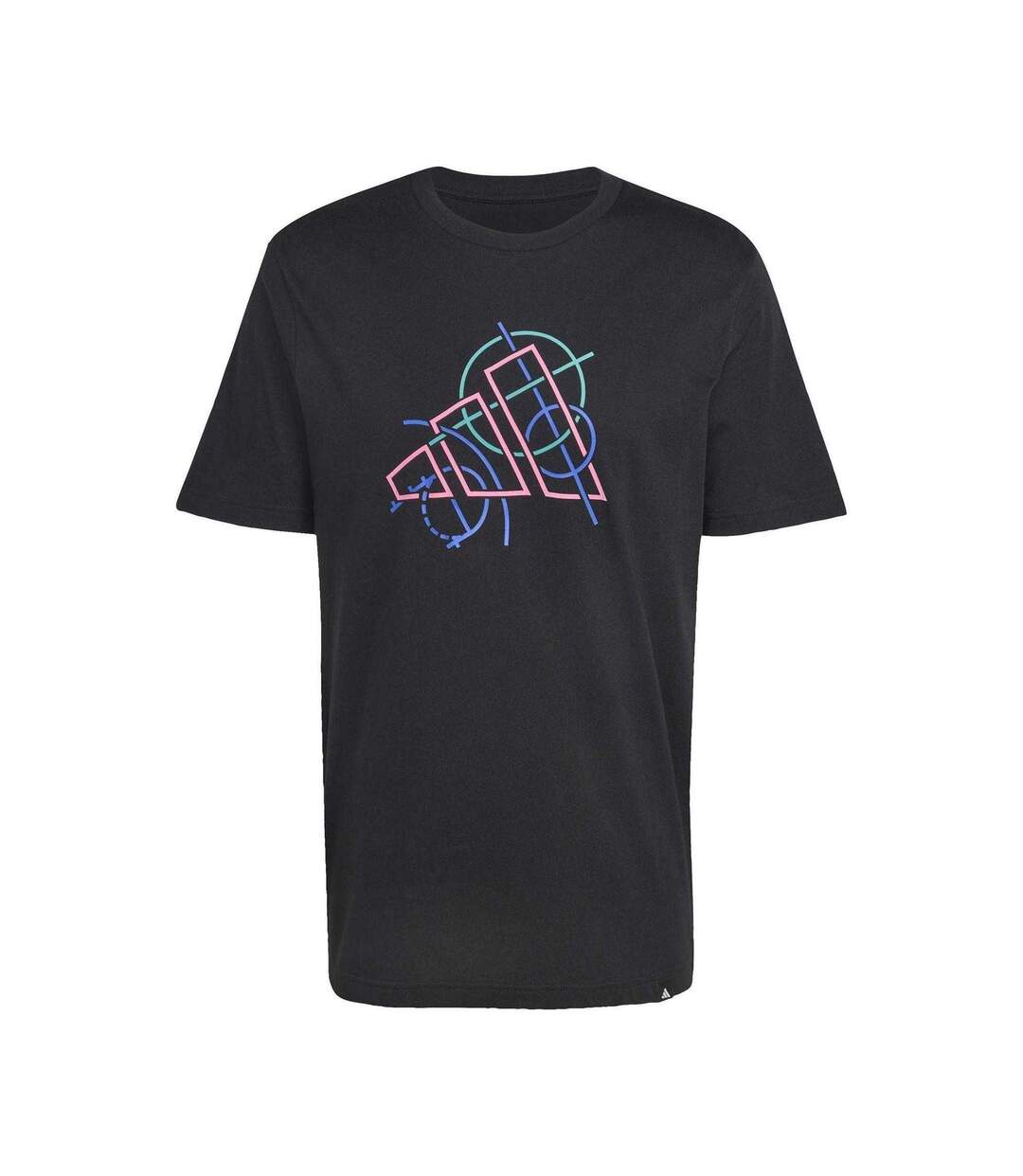 T-shirt Motif/style Abstrait Homme Noir Adidas-2