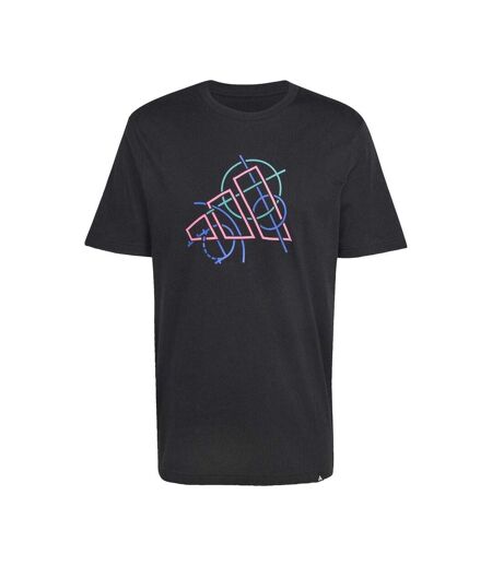 T-shirt Motif/style Abstrait Homme Noir Adidas
