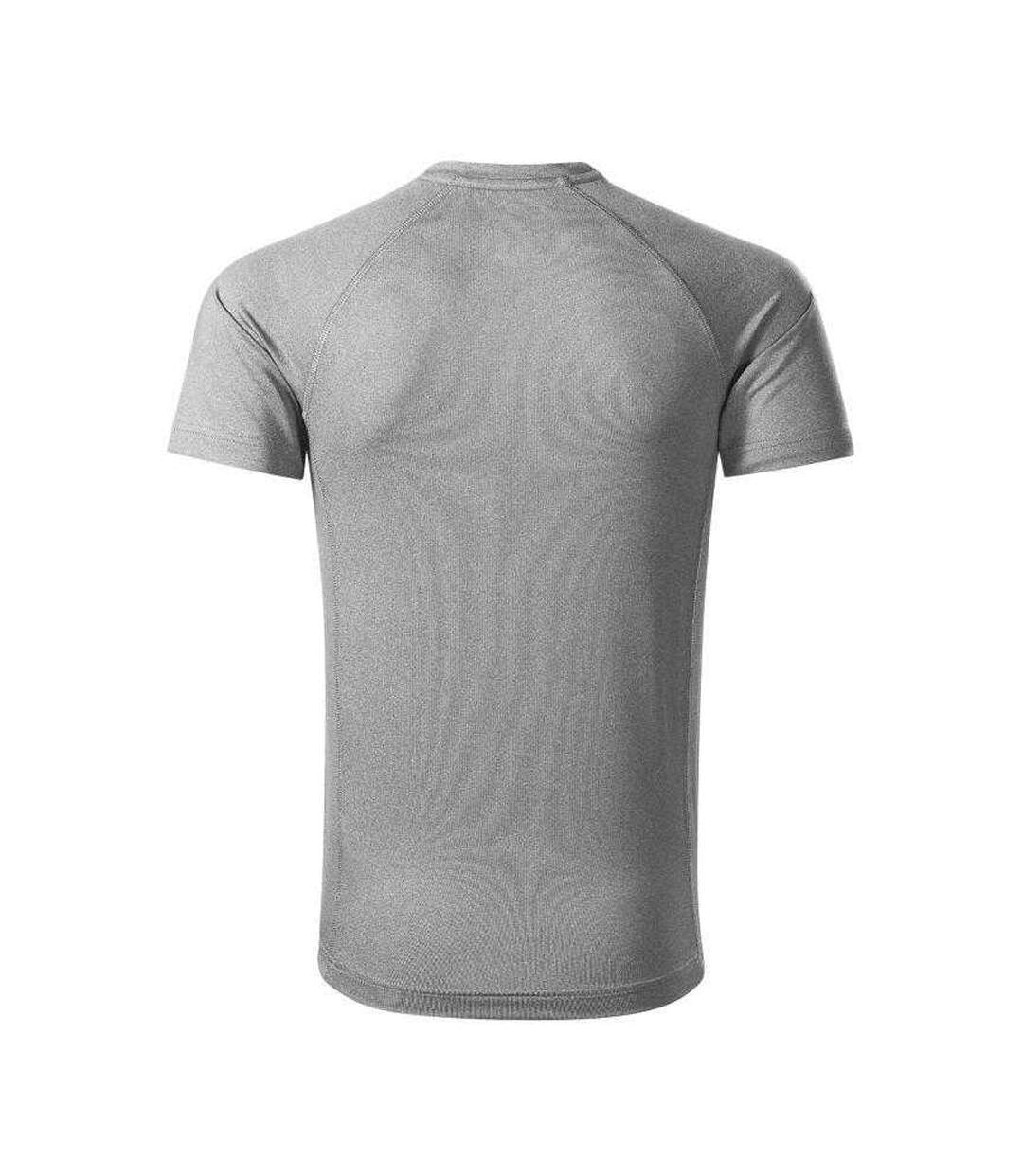 T-shirt Manches Raglan Motif/style Uni Destiny Homme Gris Malfini-2