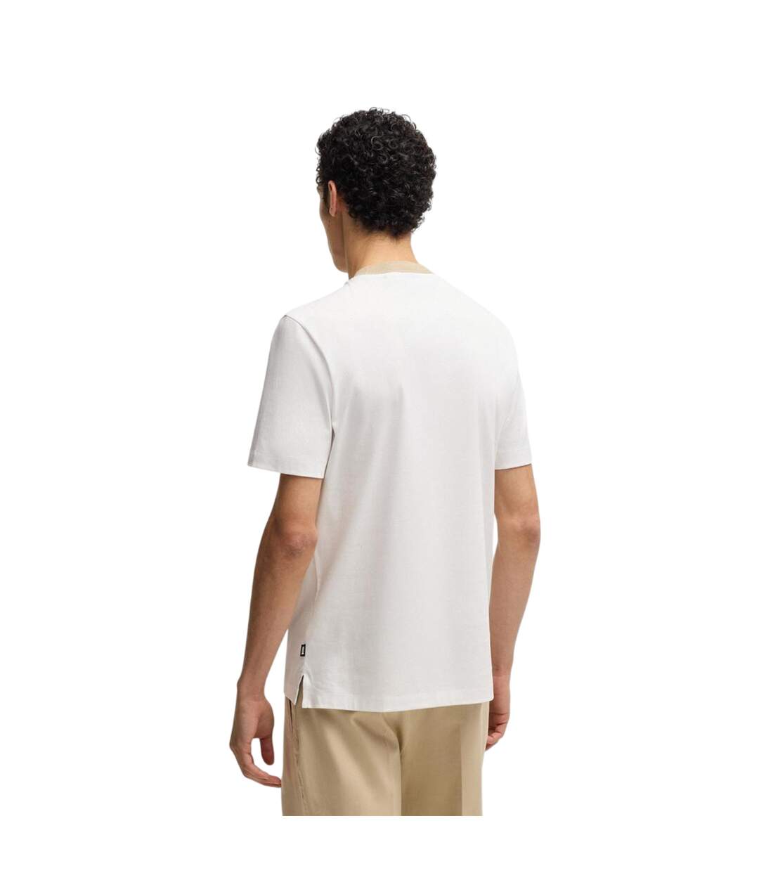 T-shirt Homme Blanc Boss-3