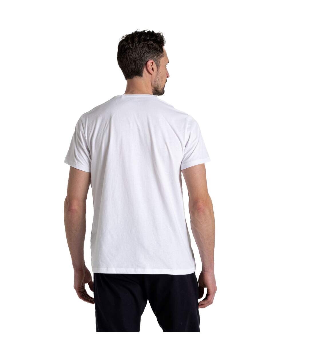 Mens lucent whatever the weather short-sleeved t-shirt optic white Craghoppers-2