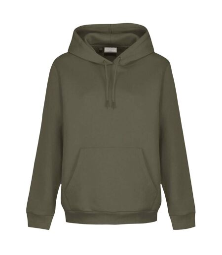 Sweat À Capuche Femme Vert Militaire Light And Shade