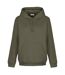 Sweat À Capuche Femme Vert Militaire Light And Shade-1