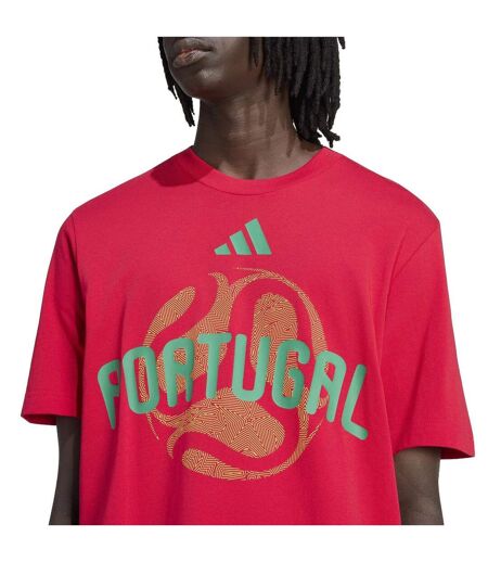 T-shirt Motif/style Coupe Du Monde De La Fifa 26 Portugal Homme Rouge Vif Adidas