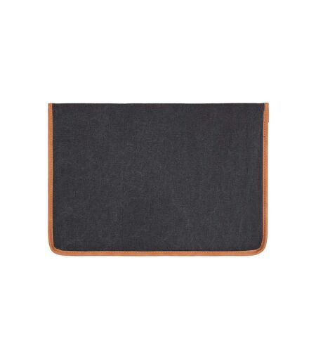Bosler recycled canvas laptop sleeve one size black Vinga