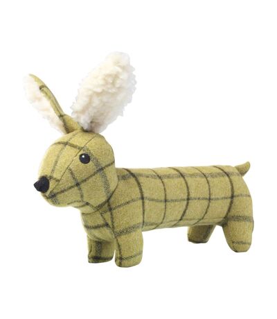 House Of Paws Plush Tweed Hare Long Body Dog Toy (Green) (One Size) - UTBZ3547