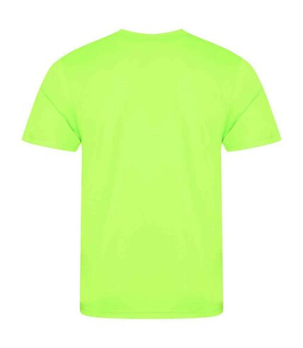 Unisex adult smooth t-shirt electric green AWDis Cool