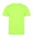 Unisex adult smooth t-shirt electric green AWDis Cool