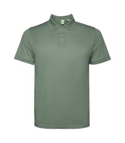 Mens Tormo Short-sleeved Polo Shirt Laurel Green Roly