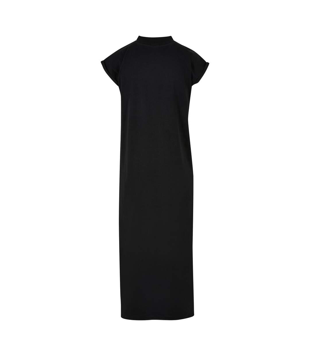 Robe Mi-longue Femme Noir Build Your Brand-3