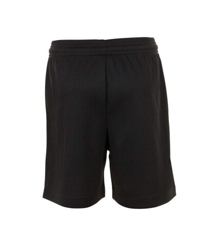 SOLS Mens Olimpico Soccer Shorts (Black/White) - UTPC2788