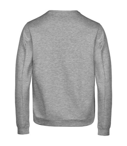 Tee Jays Mens Athletic Crew Neck Sweatshirt (Heather Grey)