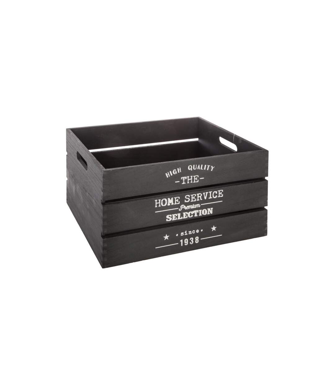 Lot de 6 Caisses Cagettes Facto 40cm Charbon-2