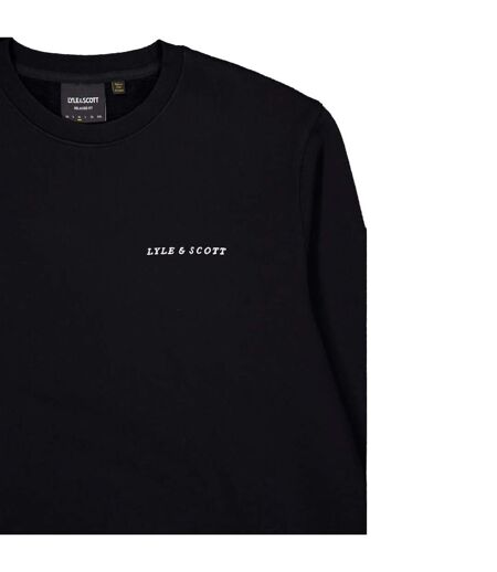 Sweat Style Brodé Homme Noir Blanc Lyle & Scott