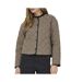 Veste beige/marron femme jdy quilted shacket-1