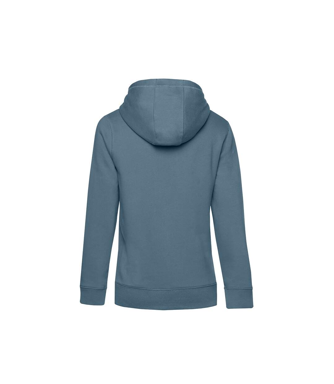 Sweat à capuche queen femme bleu de gris B&C