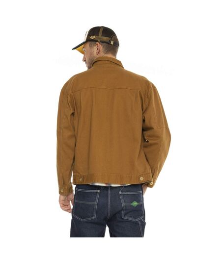Veste homme en serge de coton Worker Camel Vondutch