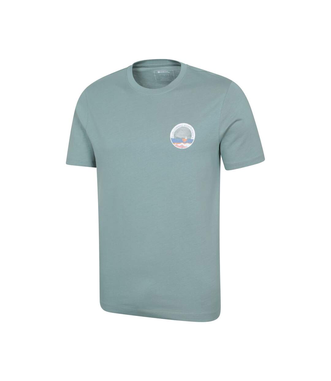 Mens St Ives T-shirt Pale Green Mountain Warehouse-3