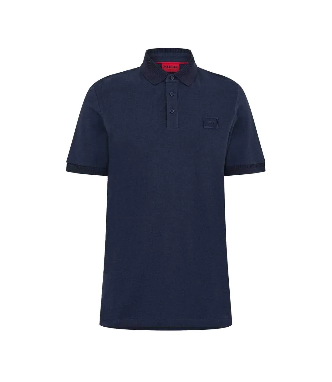 Mens Dereso Regular Polo Shirt Dark Blue Hugo-1