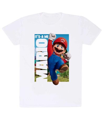 Super Mario Bros Unisex Adult It´s A Me Mario T-Shirt (White) - UTHE1508