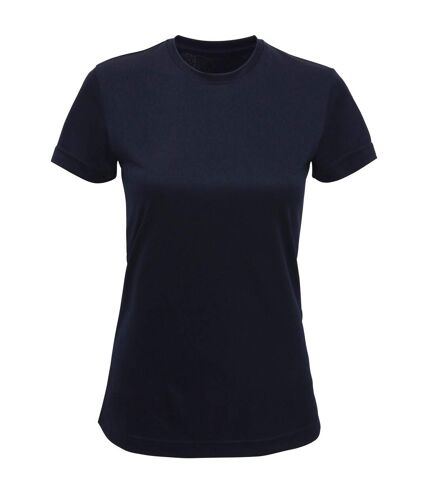 Womens/ladies recycled active t-shirt french navy TriDri