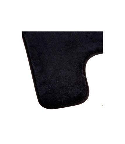 Tapis Contour WC Mémoire 48x48cm Noir