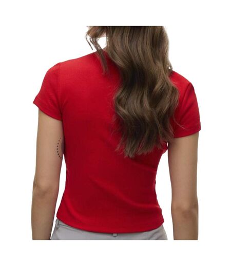T-shirt rouge femme vero moda chloe - l