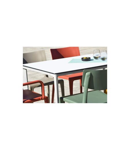 Table de Jardin 6 Places Meet 160cm Blanc