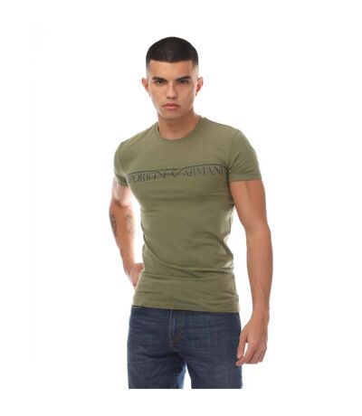 T-shirt homme vert Emporio Armani