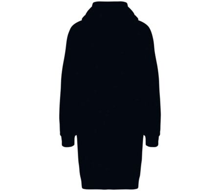 Robe sweat à capuche - Femme - PAT5005 - noir