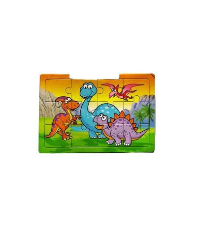Playwrite Dinosaur Jigsaw Puzzle (Multicolored) (One Size) - UTSG35198