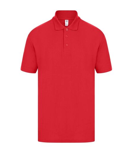 Casual Classic Mens Pique Polo (Red) - UTAB252