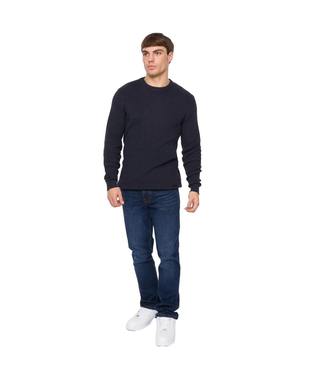 Sweat Jampster Homme Bleu Marine Crosshatch-4