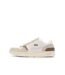 Baskets blanches/marron femme lacoste 43sfa0009-1