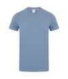 Skinni Fit Men Mens Feel Good Stretch Short Sleeve T-Shirt (Stone Blue)