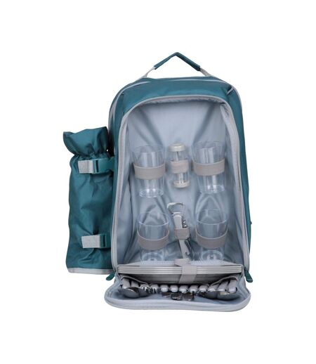 4 person picnic set one size teal Mountain Warehouse