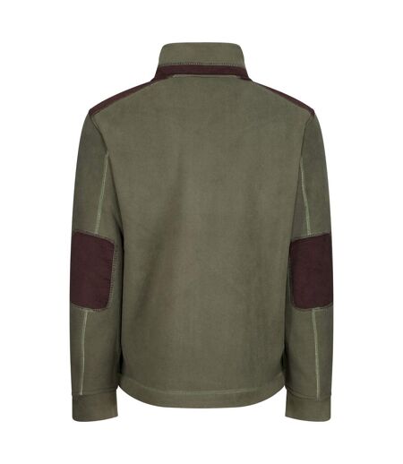 Regatta Mens Faversham Full Zip Fleece Jacket (Dark Khaki)
